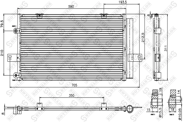 Condenser, air conditioning (10-45361-SX)