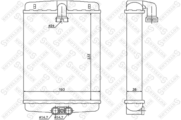 Heat Exchanger, interior heating (10-35120-SX)
