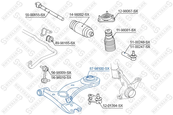 Mounting, control/trailing arm