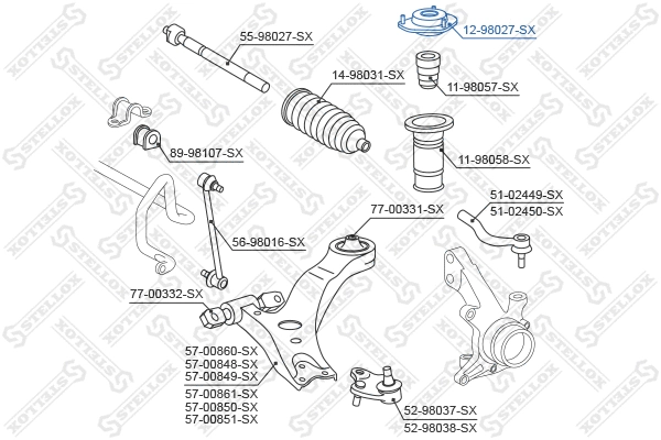 Suspension Strut Support Mount