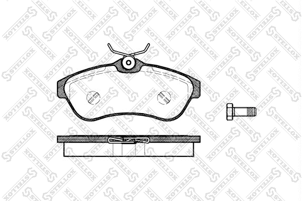 Brake Pad Set, disc brake (891 000-SX)