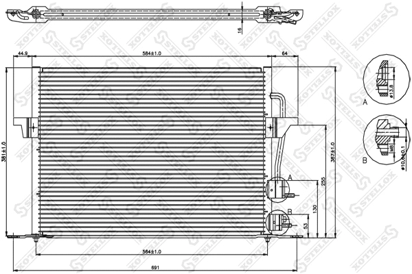 Condenser, air conditioning (10-45010-SX)