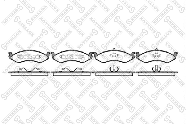 Brake Pad Set, disc brake (478 000B-SX)