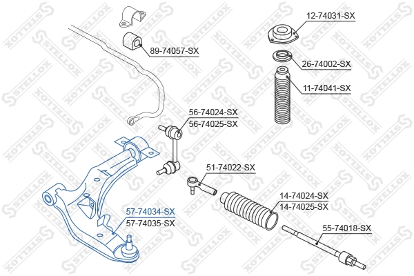 Control/Trailing Arm, wheel suspension