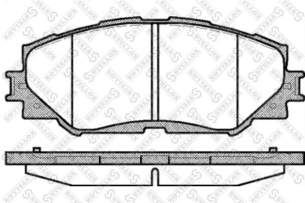 Brake Pad Set, disc brake (001 089B-SX)