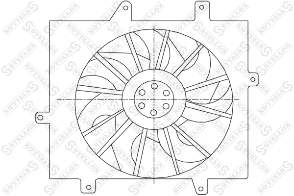 Fan, engine cooling (29-99325-SX)