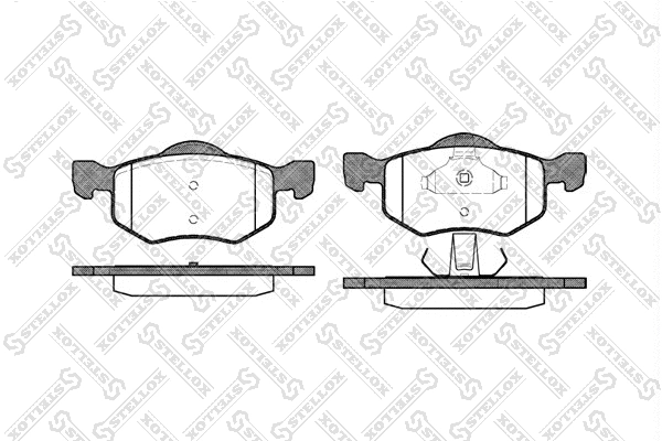 Brake Pad Set, disc brake (813 000-SX)