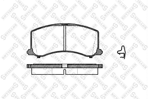 Brake Pad Set, disc brake (606 002B-SX)