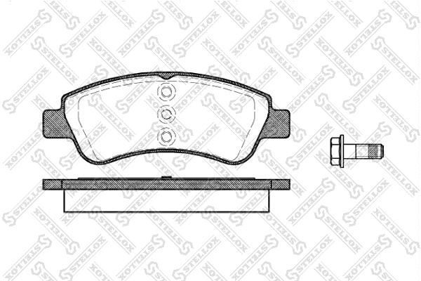 Brake Pad Set, disc brake (852 000B-SX)