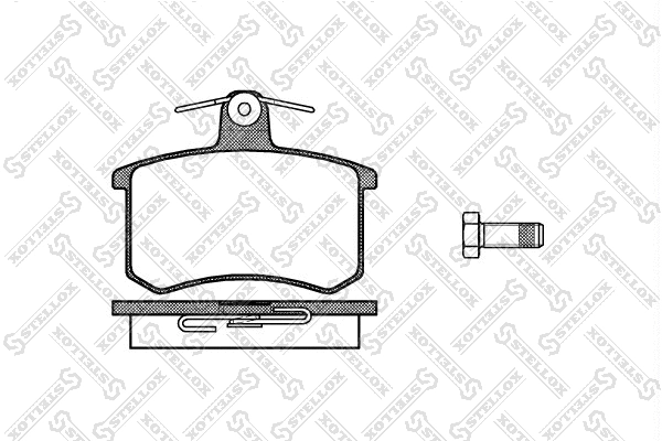 Brake Pad Set, disc brake (146 010-SX)