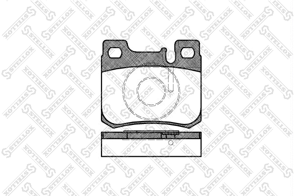 Brake Pad Set, disc brake (168 020B-SX)
