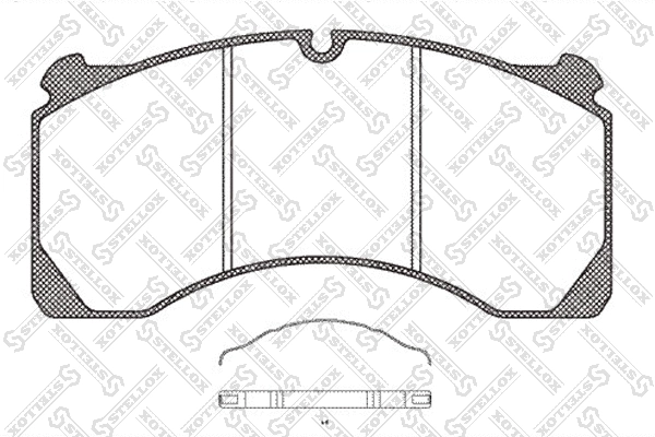 Brake Pad Set, disc brake (85-11422-SX)