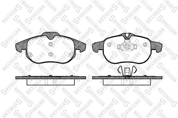 Brake Pad Set, disc brake (899 000B-SX)