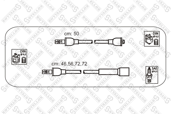 Ignition Cable Kit (10-38105-SX)