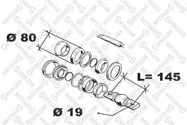 Repair Kit, control/trailing arm (84-12032-SX)