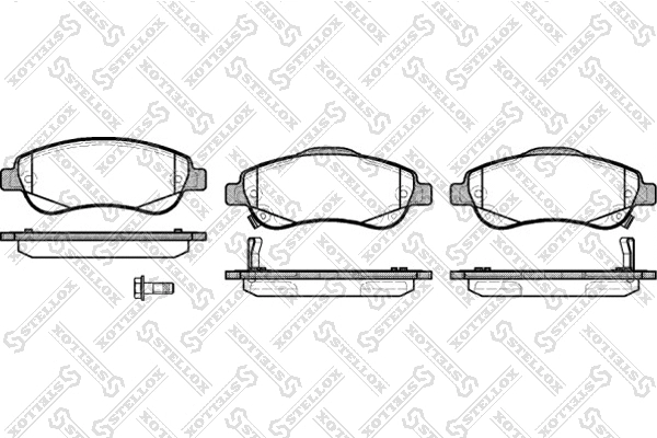 Brake Pad Set, disc brake (001 081B-SX)