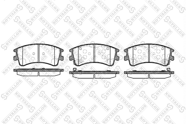 Brake Pad Set, disc brake (981 002B-SX)