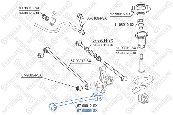 Rod/Strut, wheel suspension