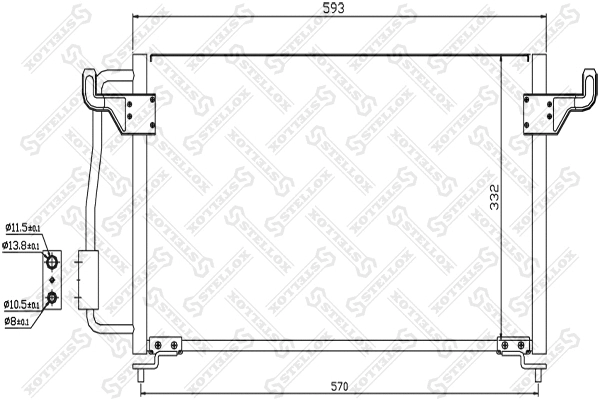 Condenser, air conditioning (10-45046-SX)