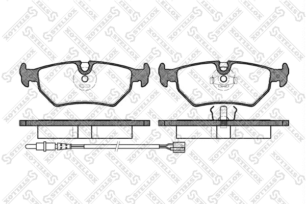 Brake Pad Set, disc brake (276 032B-SX)