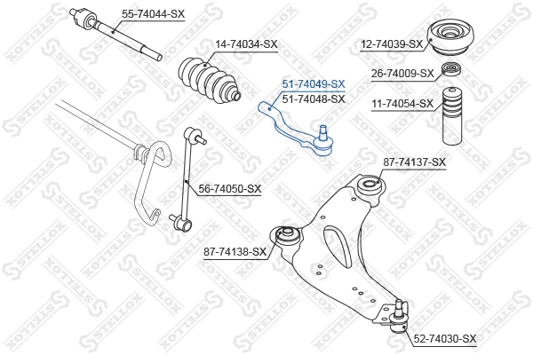 Tie Rod End (51-74049-SX)