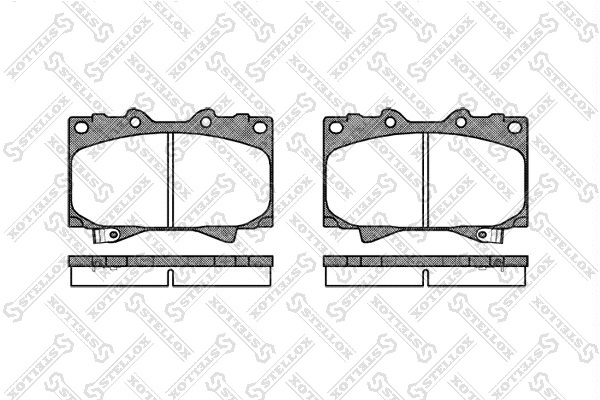 Brake Pad Set, disc brake (718 004-SX)