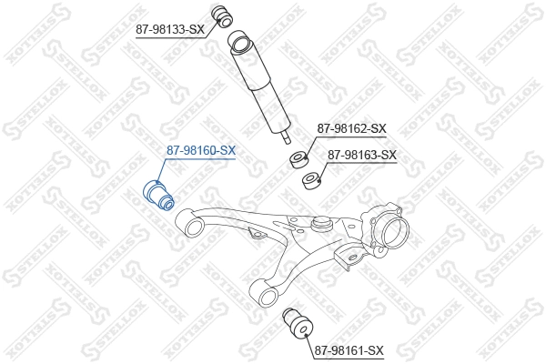 Mounting, control/trailing arm
