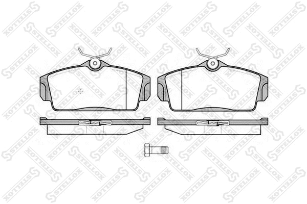 Brake Pad Set, disc brake (715 010B-SX)