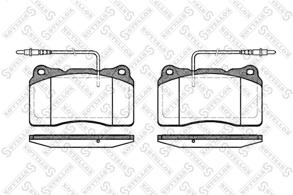 Brake Pad Set, disc brake (677 014B-SX)
