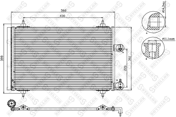 Condenser, air conditioning (10-45227-SX)