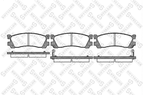 Brake Pad Set, disc brake (410 012-SX)