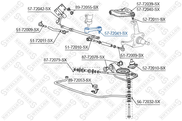 Idler Arm (57-72041-SX)