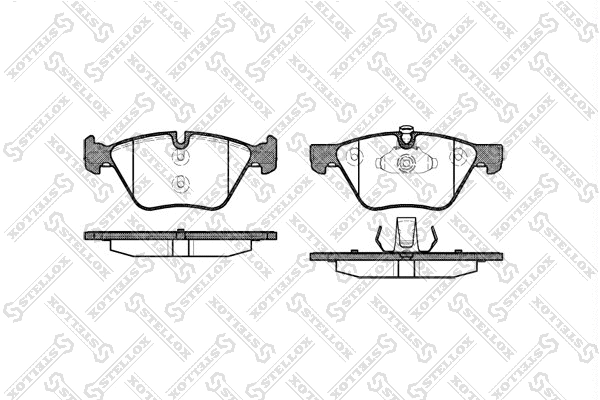 Brake Pad Set, disc brake (1063 000-SX)