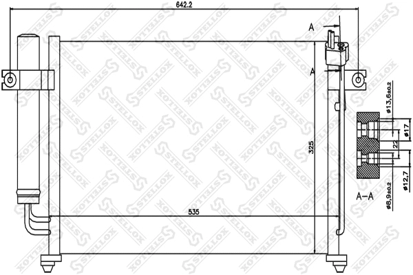 Condenser, air conditioning (10-45358-SX)