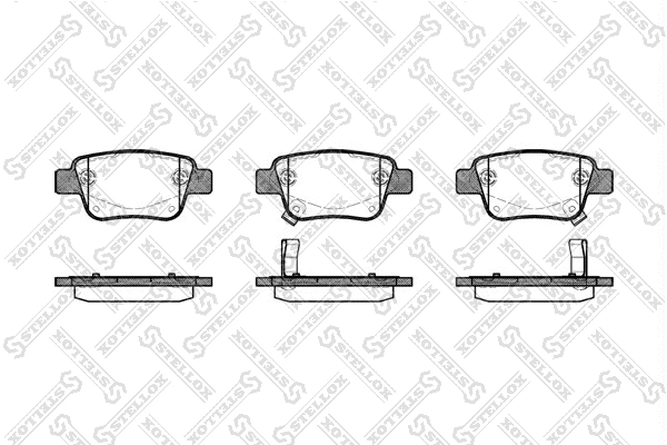 Brake Pad Set, disc brake (1058 002-SX)