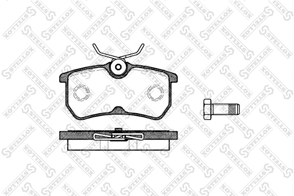Brake Pad Set, disc brake (704 000B-SX)