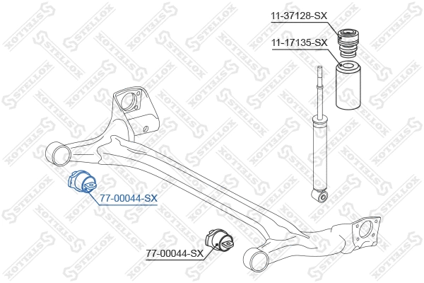 Mounting, control/trailing arm