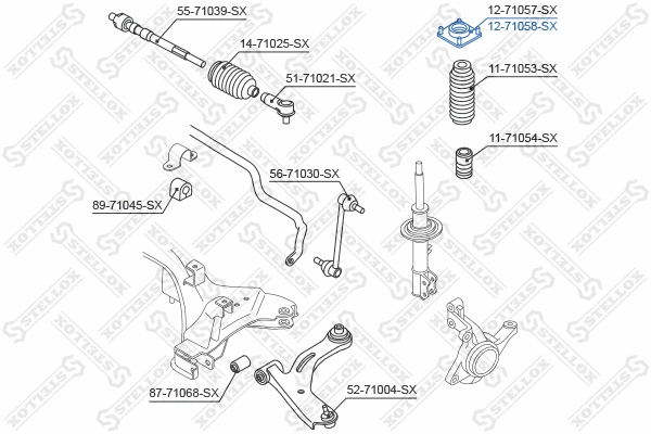 Suspension Strut Support Mount