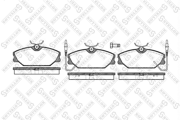 Brake Pad Set, disc brake (219 002B-SX)
