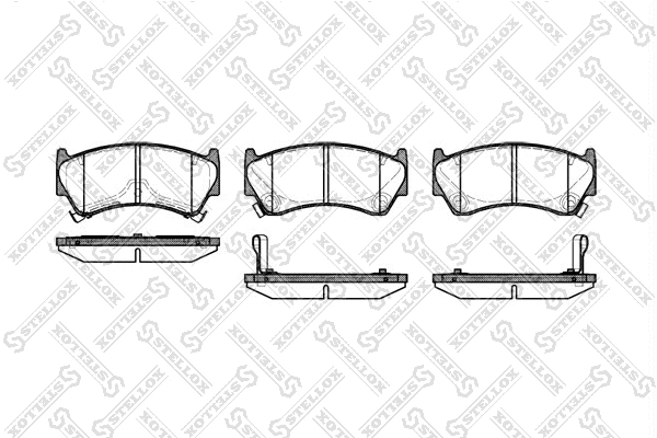Brake Pad Set, disc brake (603 012B-SX)