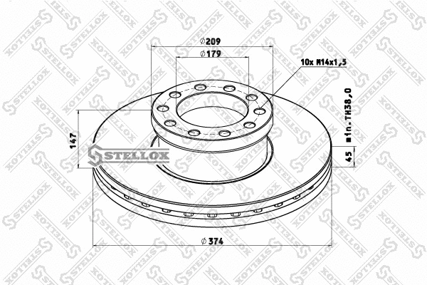 Brake Disc (85-00802-SX)
