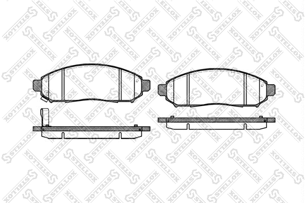 Brake Pad Set, disc brake (002 014-SX)