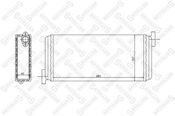 Heat Exchanger, interior heating (10-35049-SX)
