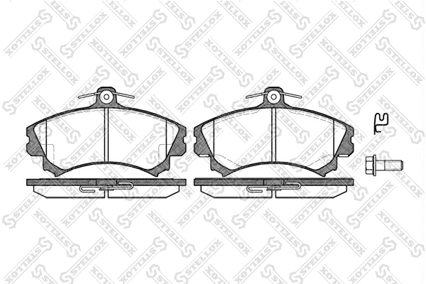 Brake Pad Set, disc brake (601 002B-SX)