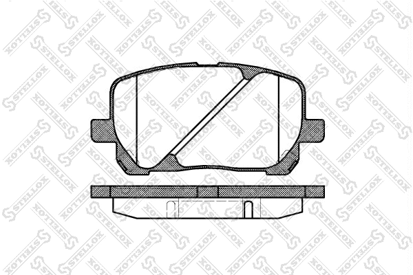 Brake Pad Set, disc brake (965 000B-SX)
