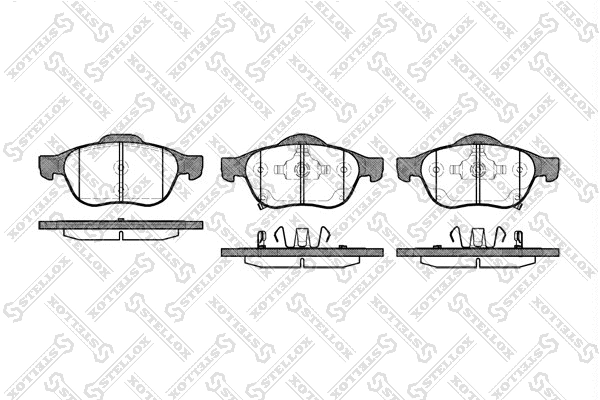 Brake Pad Set, disc brake (1065 002-SX)