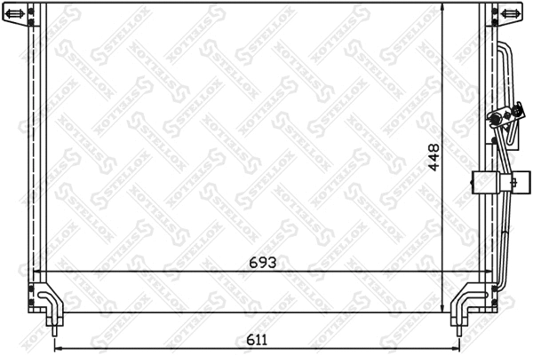Condenser, air conditioning (10-45048-SX)