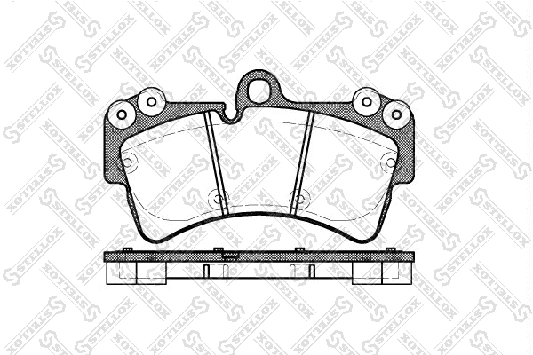 Brake Pad Set, disc brake (1006 000B-SX)
