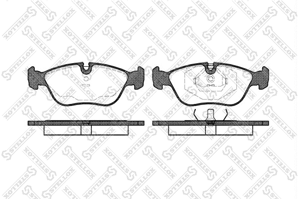 Brake Pad Set, disc brake (457 000B-SX)