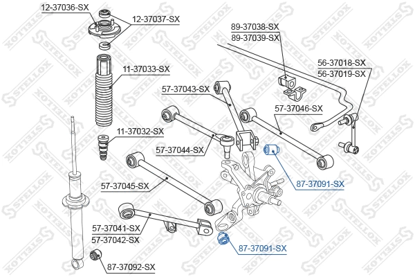Mounting, control/trailing arm